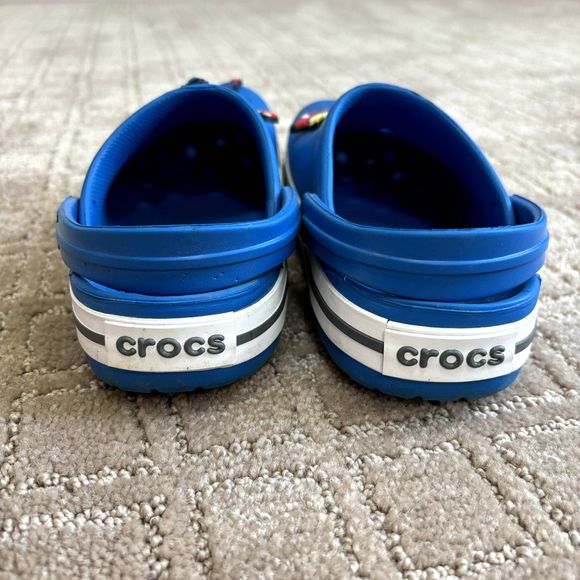 Crocs Crocband Blue Clog for Unisex Child Sz 12 Dragon Ball Anime Jibbitz Charms - Picture 4 of 9